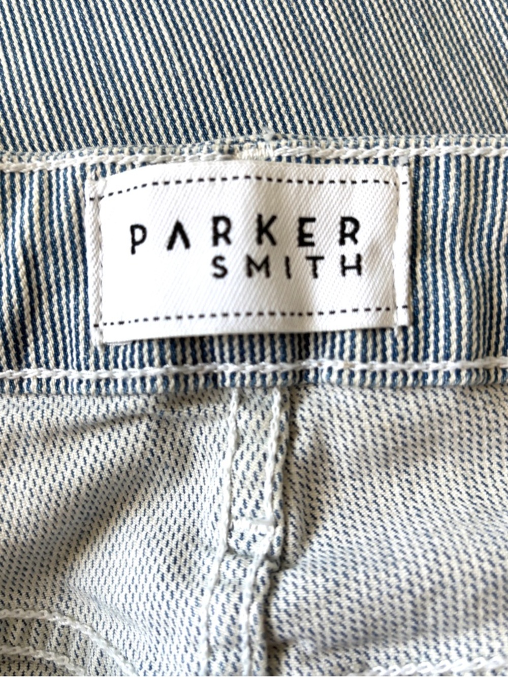 Parker Smith Railroad Striped Pinstripe Wide Leg Jeans Size 30 EU 10 US - Picture 14 of 15